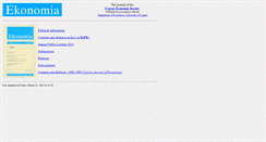 Desktop Screenshot of ekonomia.ucy.ac.cy